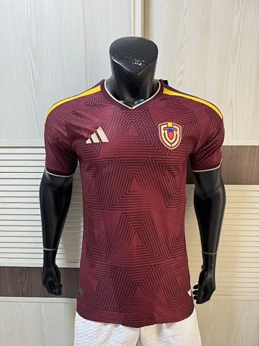 Camisa de futebol da Venezuela para o Mundial de 2026 (versão para jogadores em casa), tamanhos S-2XL