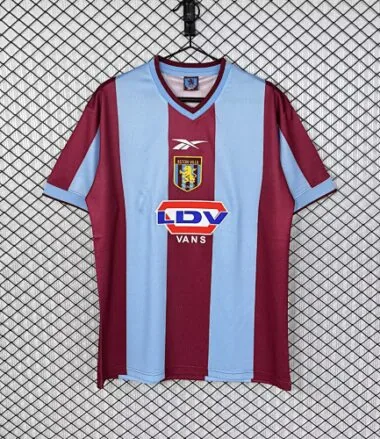 Retro Aston Villa 1999/00 home soccer jerseys