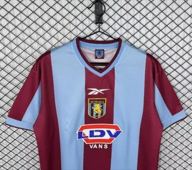Retro Aston Villa 1999/00 home soccer Jersey
