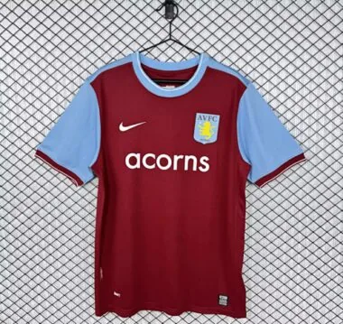 Retro Aston Villa 2009/10 home soccer jerseys