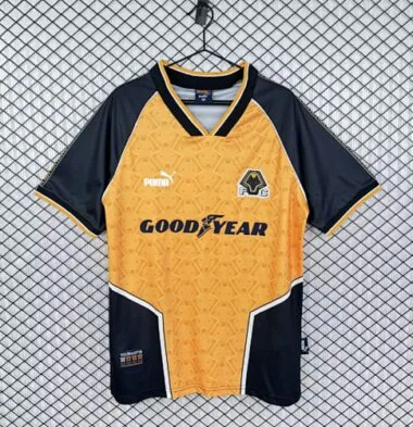 Retro Wolverhampton Wanderers 1996/98 home soccer jersey size S-2XL