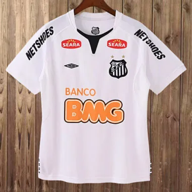 2011 Santos Home retro soccer jersey
