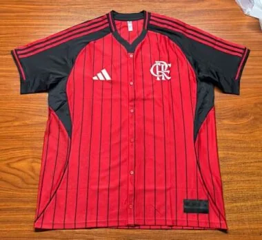 25-26 Flamengo red baseball jersey