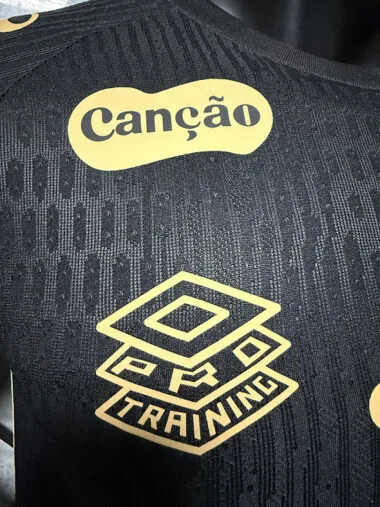 25-26 Santos black with sponsor player version Jersey (S-2XL)