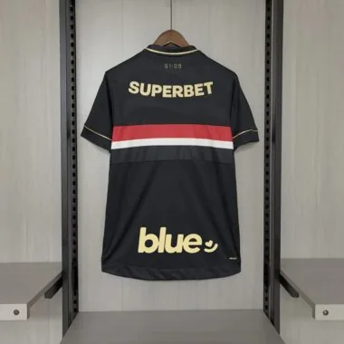 Camiseta alternativa n.º 3 del São Paulo de la temporada 2025-2026 con todos los patrocinadores