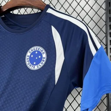 Mens Cruzeiro 2025/26 Pre-Match Dark Blue Jersey
