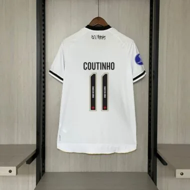 Vasco da Gama 2025/26 Away Soccer Jersey with all Sponsor