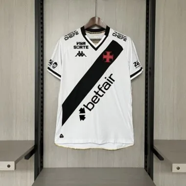 Vasco da Gama 2025/26 Away Soccer Jersey with all Sponsor