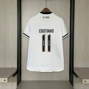 Vasco da Gama 2025/26 Away Soccer Jersey with all Sponsor