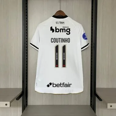 Vasco da Gama 2025/26 Away Soccer Jersey with all Sponsor