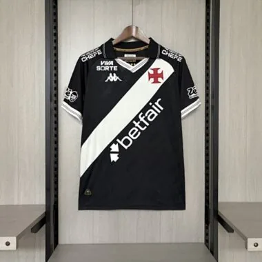 Vasco da Gama 2025/26 Home Soccer Jersey with all Sponsor