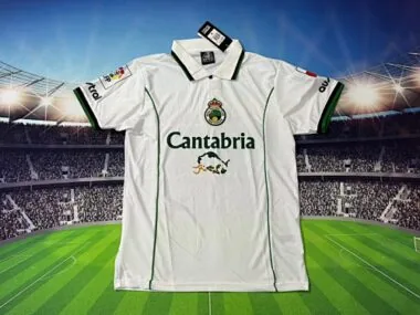 01-02 Racing de Santander home retro soccer jersey