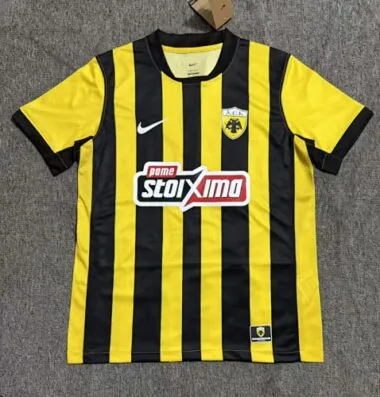 25-26 AEK Athens home soccer jersey