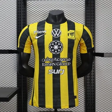 25-26 Al-Ittihad Home Player Version Soccer Jersey