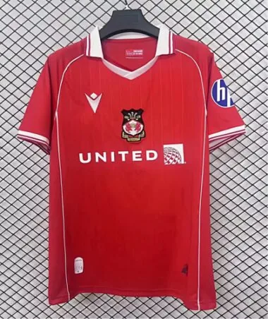 25-26 Wrexham home soccer jersey