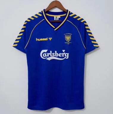 Retro Wimbledon 1988/89 Blue soccer jerseys