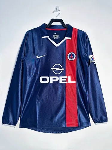 01-02 PSG home long sleeve retro jersey