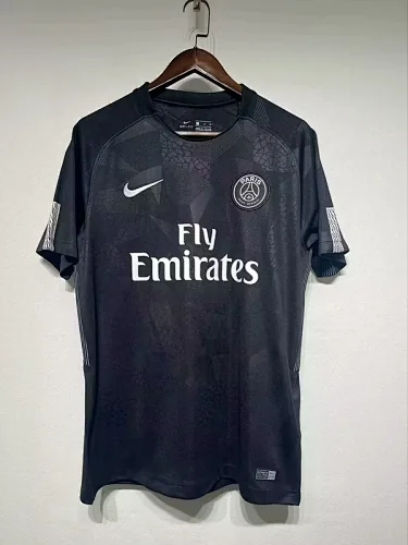 17-18 PSG Third Away black Retro Jersey