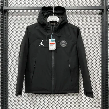 24-25 PSG Black Cotton Jacket