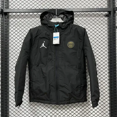 24-25 PSG Black Cotton Jacket