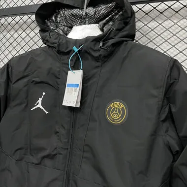 24-25 PSG Black Cotton Jacket