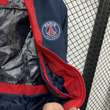 24-25 PSG white and blue cotton jacket