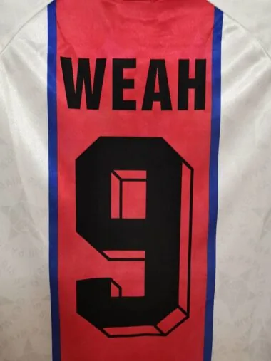 94-95 PSG in trasferta, maglia bianca