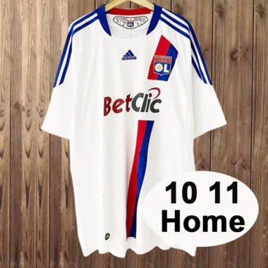 10-11 Lyon home retro jersey