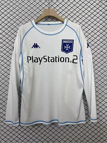 03-04 Auxerre home long sleeve retro jersey