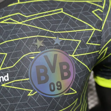 Maillot Dortmund noir et jaune, version spéciale joueur, 24-25
