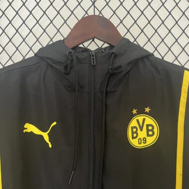 24-25 Dortmund black windbreaker