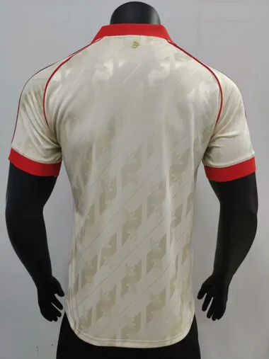 Camisola do Bayern, modelo retro, versão jogador, 24-25, branca