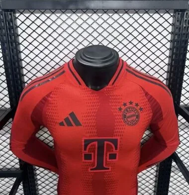24-25 bayern home long sleeve player version jersey