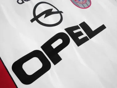 96-98 Bayern away white retro jersey