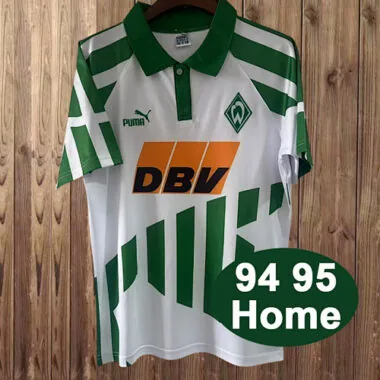Camisa retro de jogo em casa do SV Werder Bremen da época 94-95