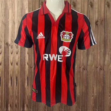 Camisa retro do Leverkusen para jogos em casa da época 01-02