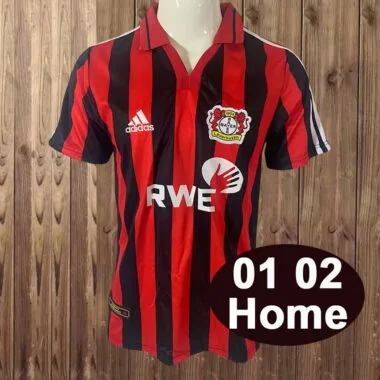 Camisa retro do Leverkusen para jogos em casa da época 01-02