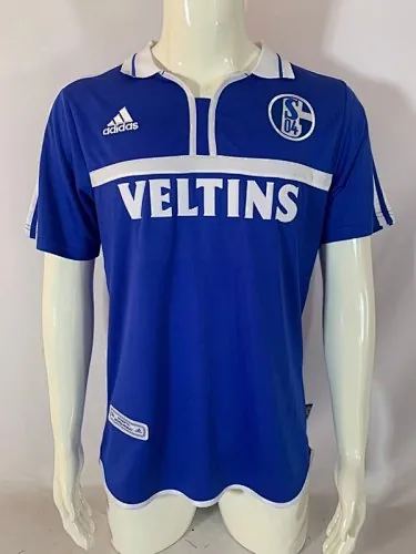 00-02 Camisola retro do Schalk 04 para jogos em casa