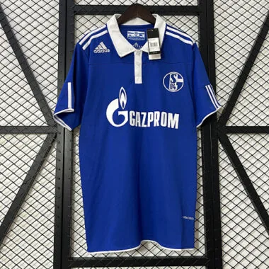 Camisa retro do Schalke 04 para jogos em casa, 10-11