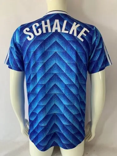 88-89 Schalke 04 blue retro jersey