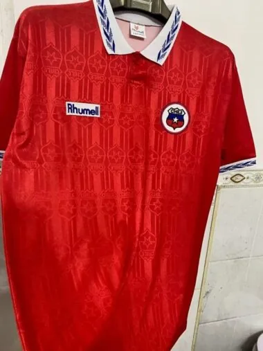 Retro Chile 1995 Home soccer Jersey