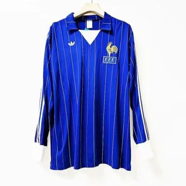 1980-1982 France home long sleeve retro jersey