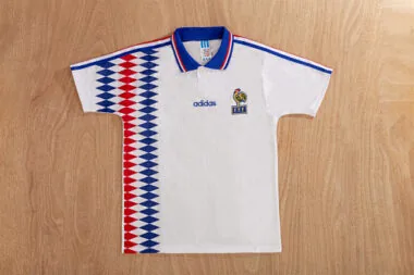 1994 France away white retro jersey