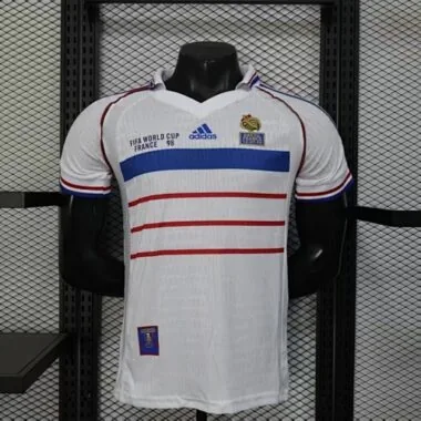 Retro France 1998 Away Player Version jersey