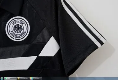 Retro 1990 Germany Away soccer Jersey