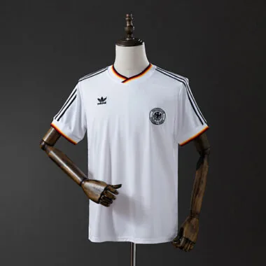 Retro Germany 1986 home soccer jerseys