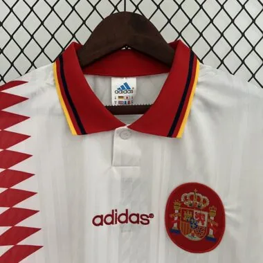 1994 Spain away white retro jersey