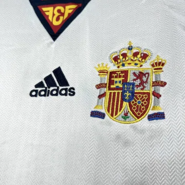 1998 Spain away white retro jersey