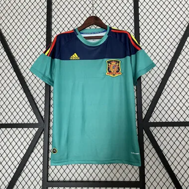 2010 Spain blue goalkeeper retro jersey