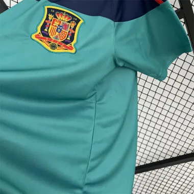 2010 Spain blue goalkeeper retro jersey